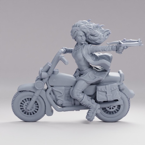 Picture of Survivor Merida On Motocycle