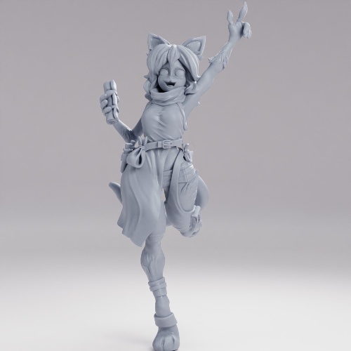 Picture of Cheerful Scout Catgirl