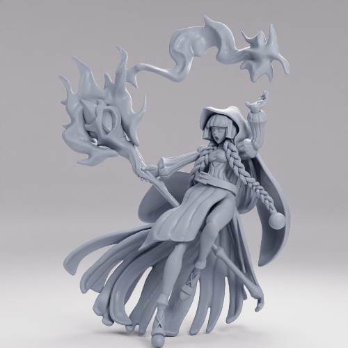 Picture of Cute Sorcerer Girl Magic