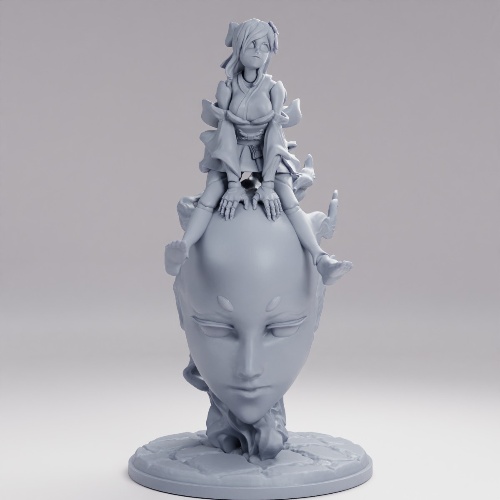 Picture of Doll Princess on Flaming head