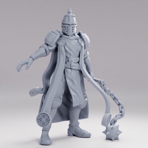 Picture of Male Knight With Flail