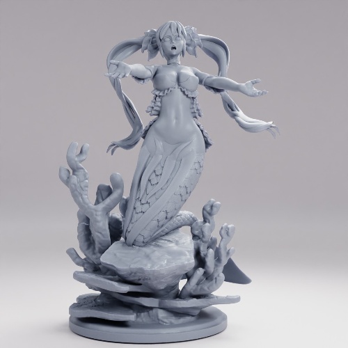 Picture of Mermaid Siren With Base