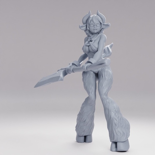Picture of Minotaur Satyr Girl