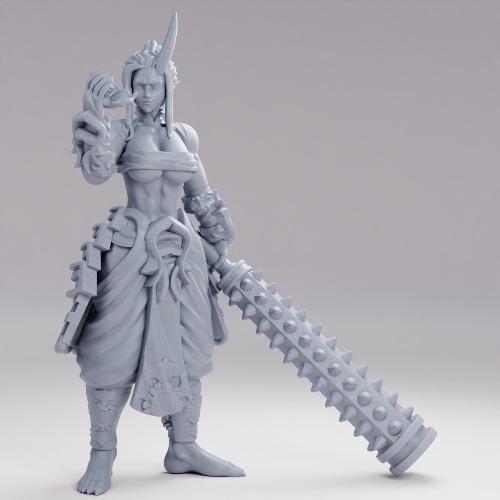鬼の女将軍（素顔） の画像