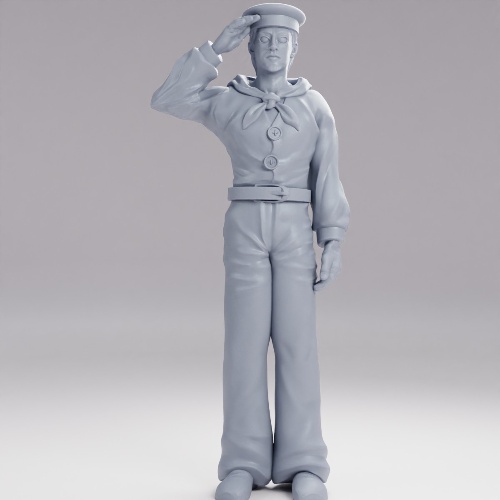 海軍の甲板員 の画像